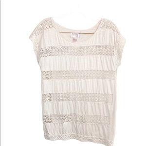 ⭐️3/$25 H&M The Garden Collection Crochet Tunic XS